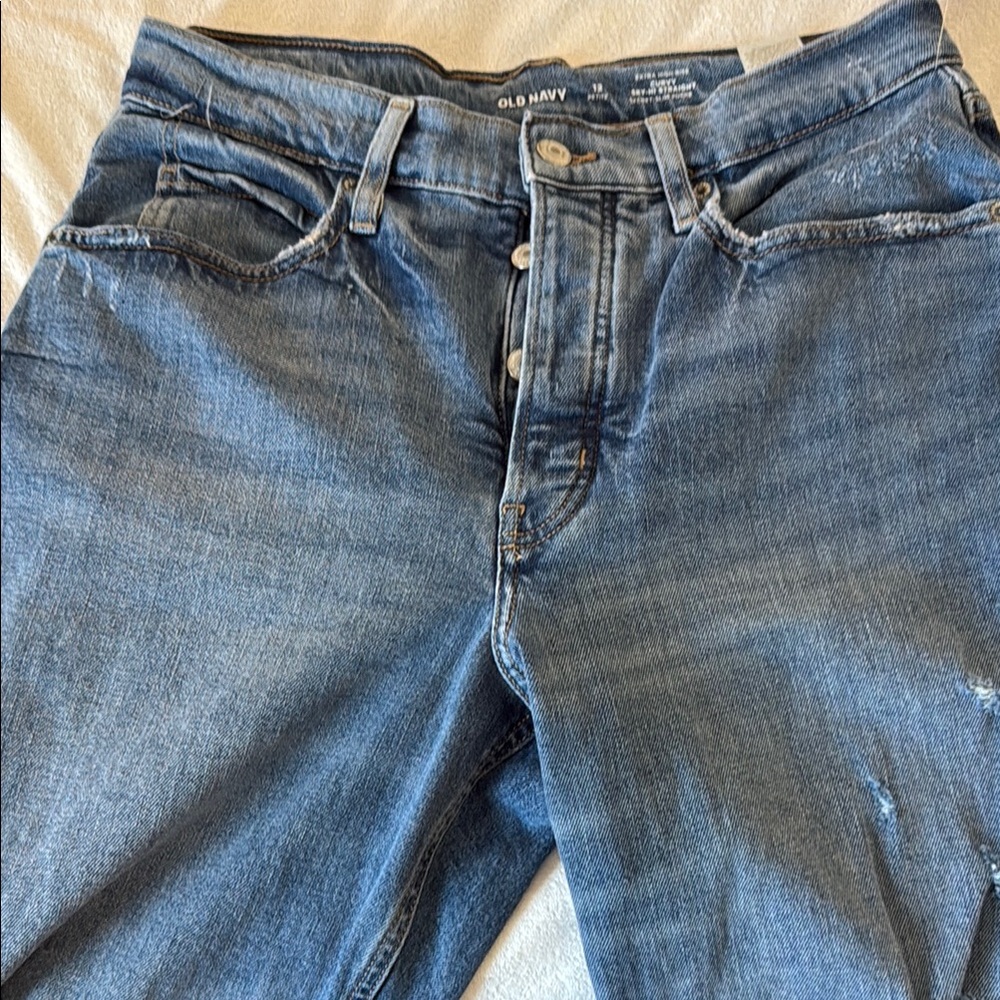 Old Navy Jeans Straight Leg High Rise 12P